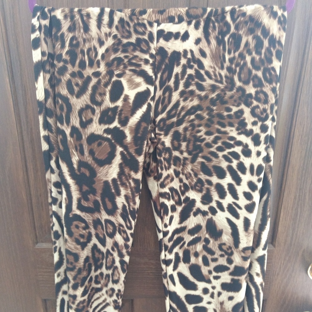 NWOT Leopard Palazzo Pants Boutique